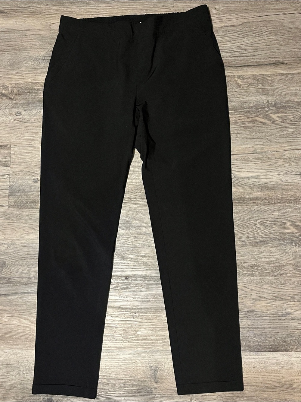 Woman Fig Black Dress Pants - Classic Straight Fit